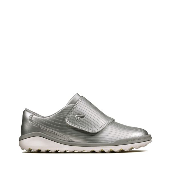 Clarks Boys Circuit Swift Kid Casual Shoes Silver | CA-9186253